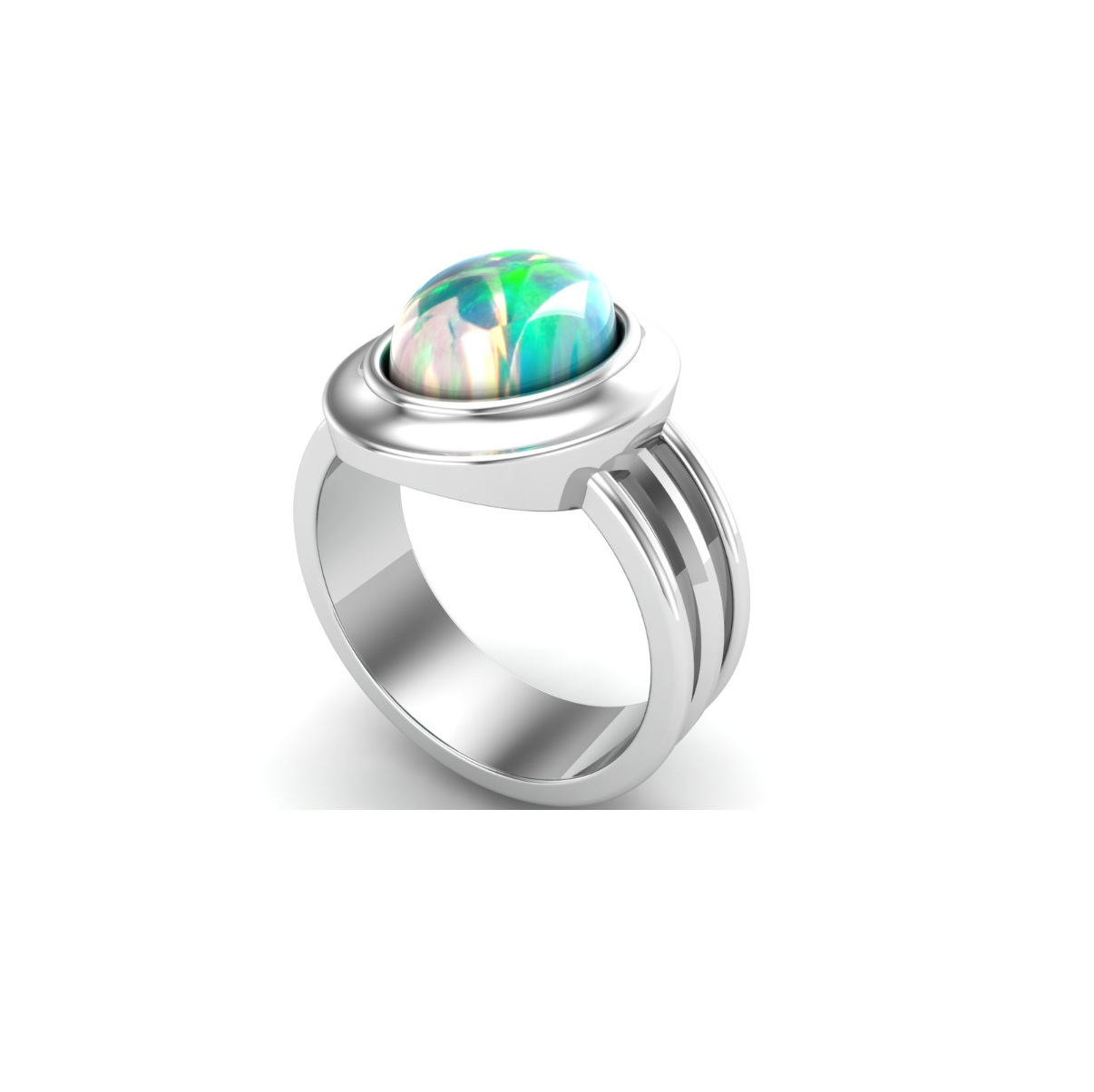 Bague turquoise argent Sophia chevalière